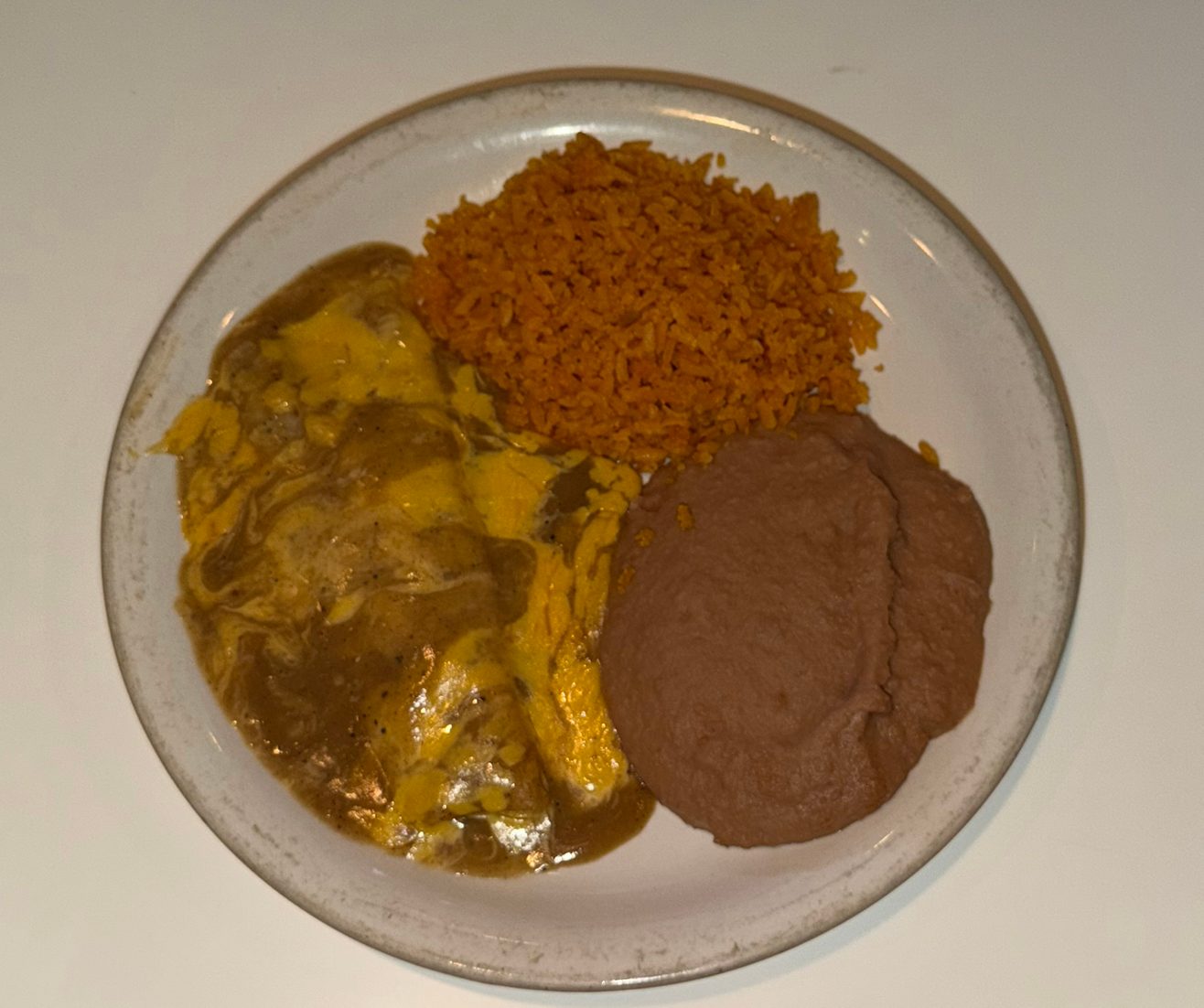 Kid's Cheese Enchilada.