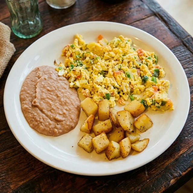 Huevos a la Mexicana.