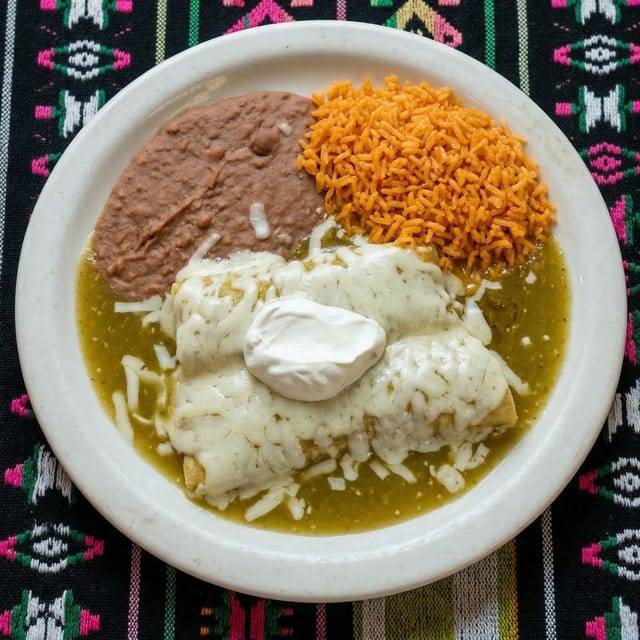 Enchiladas Verdes.