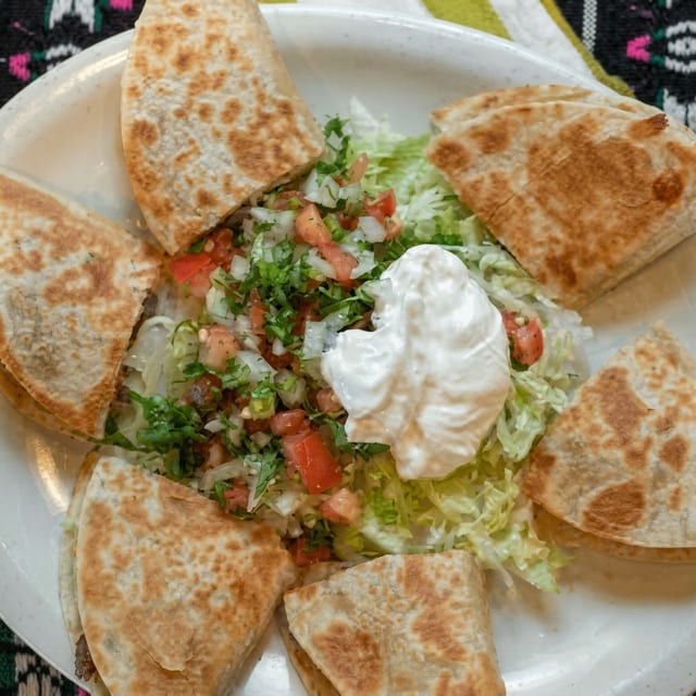 Veggie Quesadillas.
