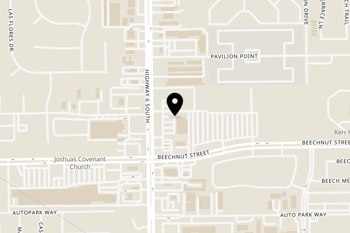 Map showing the location of Tequila Lopez Mexican Restaurant on 8145 S Texas 6 #144 in Houston